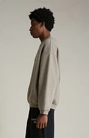 Fear of God Essentials Heather Grey University Fleece Crew Neck Sweatshirt