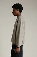 Fear of God Essentials Heather Grey University Fleece Crew Neck Sweatshirt