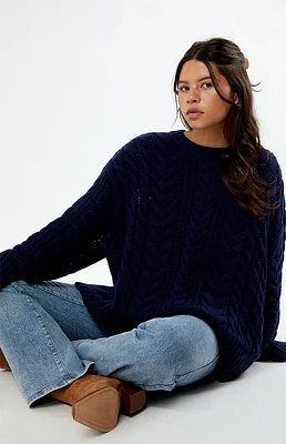 LA Hearts Rory Cable Knit Sweater