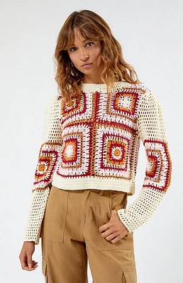 MINKPINK Norah Crochet Sweater