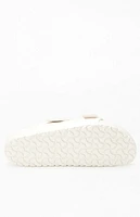 Birkenstock Women's Arizona Essentials Slide Sandal Eggshell