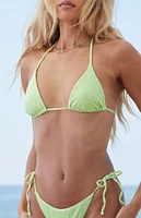 VYB Honeydew Shimmer Jolie Triangle Bikini Top