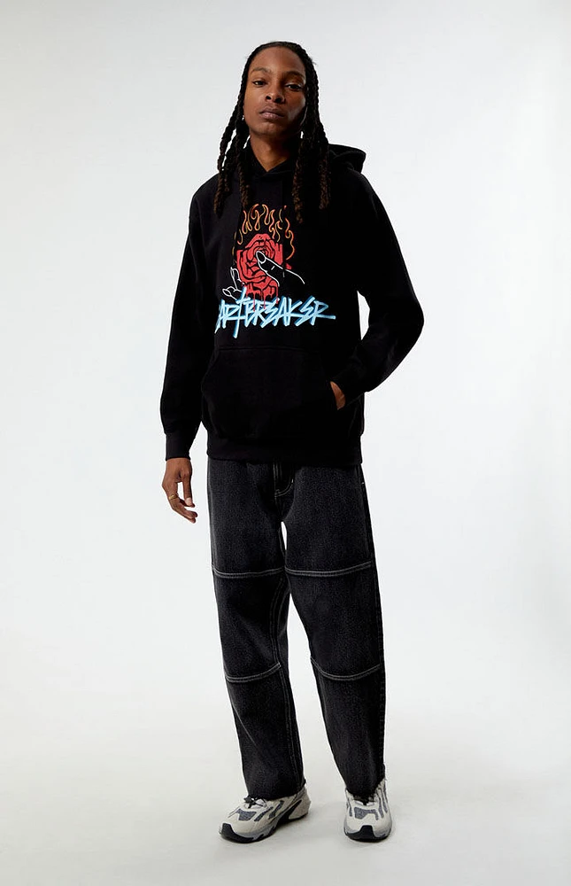 PacSun Hearts & Roses Hoodie