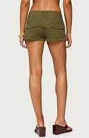 Edikted Hazen Grommet Low Rise Shorts