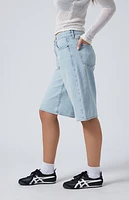 Pacsun Light Indigo Extreme Jorts