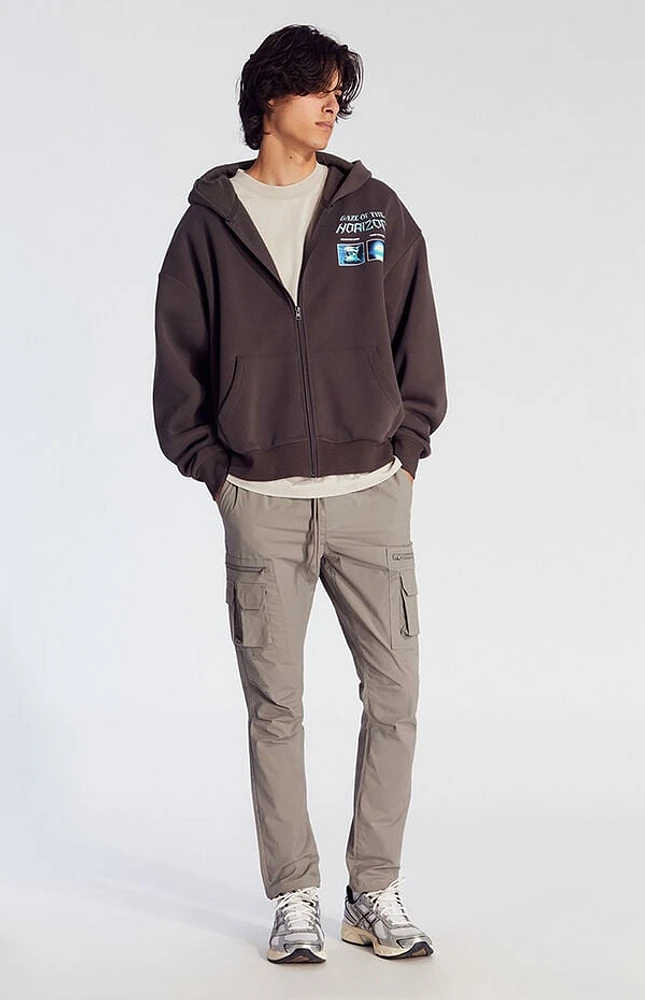 Pacsun Stretch Gray Slim Cargo Pants