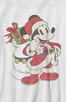 Kids Just Santa Mickey T-Shirt