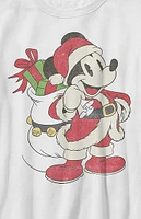 Kids Just Santa Mickey T-Shirt