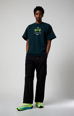 Pacsun Black Ripstop Baggy Cargo Pants
