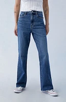PacSun Eco Stretch Dark Indigo High Waisted Bootcut Jeans