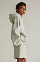 Fear of God Essentials Kids Heather Stone Fleece Soccer Sweat Shorts