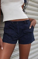 John Galt Blue Kim Cargo Shorts