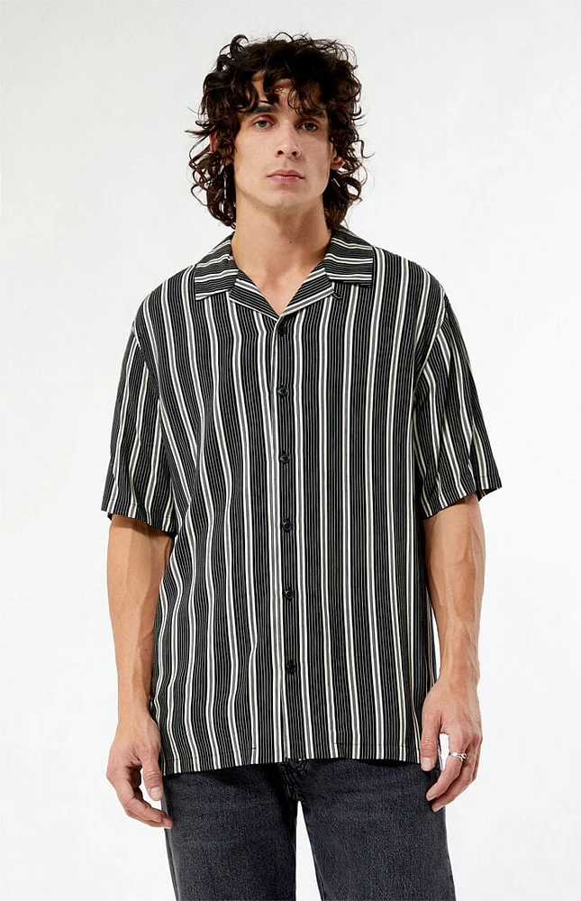 PacSun Black Viscose Camp Shirt