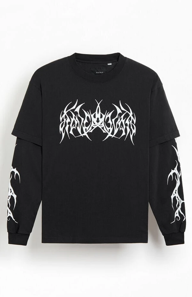 Pacsun Cyber 2fer Long Sleeve T-Shirt