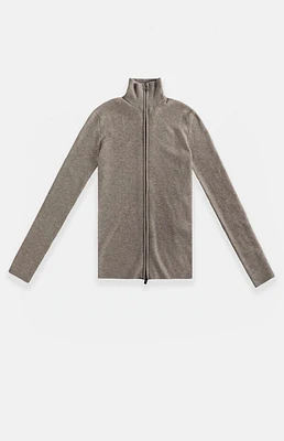Fear of God Essentials Women's Homestead Heather Ribbed Track Jacket