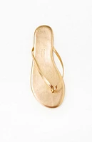 TKEES Women's Gold Metallics Sandals
