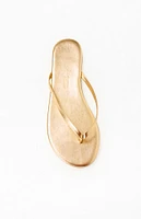 TKEES Women's Gold Metallics Sandals