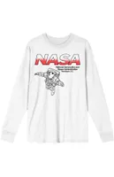 NASA Red & White Logo Long Sleeve T-Shirt