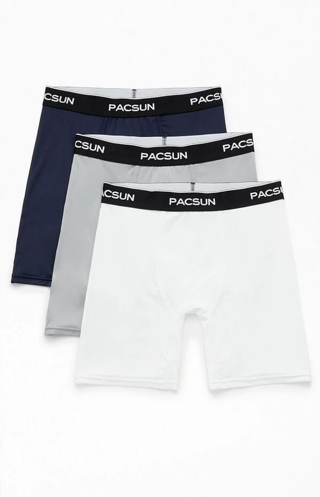 Pacsun 3 Pack Neutral Blue Boxer Briefs