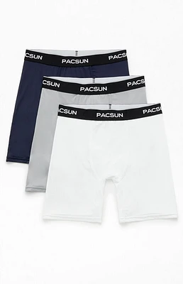 Pacsun 3 Pack Neutral Blue Boxer Briefs