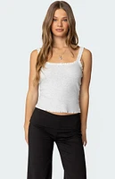 Edikted Teagan Ribbed Tank Top