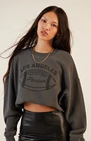 PacSun LA Football Crew Neck Sweatshirt