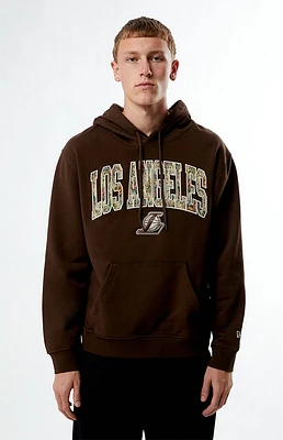 New Era LA Lakers Floral Embroidered Hoodie