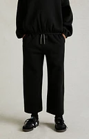 Kids Fear of God Essentials Black Lounge Sweatpants