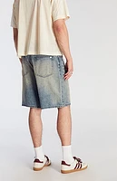 Pacsun Medium Indigo Tint Baggy Denim Shorts