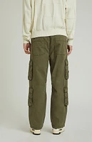 PacSun Olive Ripstop Baggy Cargo Pants