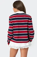 Edikted Hanna Striped Collared Shirt