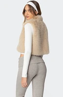 Edikted Cassandra Faux Fur Vest