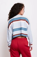 LA Hearts Marissa Striped Cozy Crew Neck Sweater