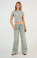 PacSun Casey Low Rise Baggy Jeans Light Indigo