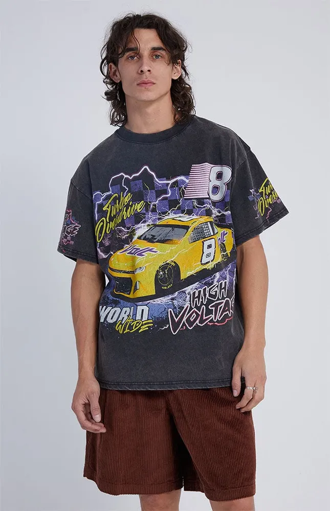 PacSun High Voltage Oversized Vintage T-Shirt