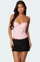 Edikted Deirdre Mesh Lace Up Corset