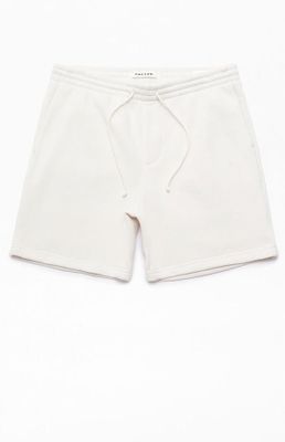 Luis Basic Cream Fleece Sweat Shorts