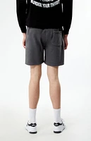 PacSun Charcoal Fleece Volley Shorts