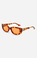 INDY Sunglasses Delancey Tortie Rectangle Sunglasses