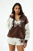 Pacsun Starred Full Zip Hoodie