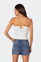 Edikted Cecily Strapless Knit Top