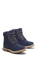 Timberland Women's Dark Blue Canvas Stone Street 6inch Lace-Up Waterproof Boots