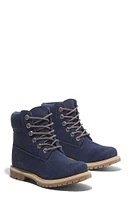 Timberland Women's Dark Blue Canvas Stone Street 6inch Lace-Up Waterproof Boots