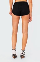 Edikted Comfort Club Knit Micro Shorts