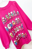 GOAT Vintage Cats & Fishes Sweatshirt