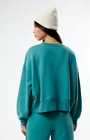 PacSun Bold Pacific Sunwear Cropped Crew Neck Sweatshirt