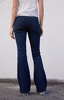 John Galt Dark Blue Melody '90s Low Rise Flare Jeans