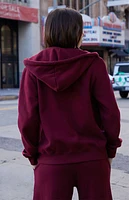 John Galt Burgundy Christy Full Zip Hoodie