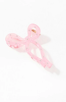 LA Hearts Studded Bow Hair Claw Clip