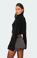 Edikted Oversized Turtle Neck Cropped Sweater